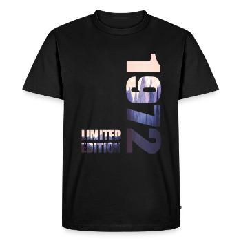 1972. Limited Edition T-Shirt Birthday Idea - Men's Premium Organic T-Shirt - black - Front - Nico (187cm)