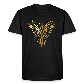 The Phoenix - Men's Premium Organic T-Shirt - black - Front - Nico (187cm)