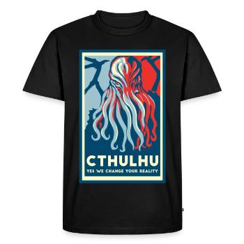 Cthulhu USA America - T-shirt Premium bio Homme - noir - Devant - Nico (187cm)