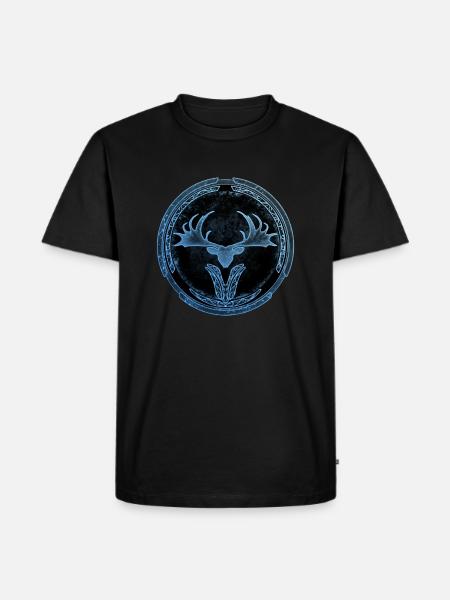 Megaloceros Deer Celtic - Maglietta ecologica premium da uomo - nero