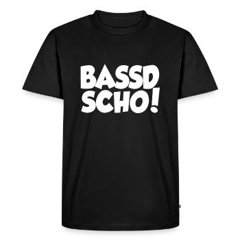 Bassd Scho ! Touche bass bassiste - T-shirt Premium bio Homme - noir - Devant - Nico (187cm)