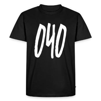 040 Indicatif régional de Hambourg - T-shirt Premium bio Homme - noir - Devant - Nico (187cm)