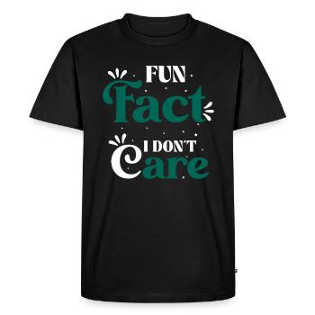 Fait amusant Je me fiche de dire provocateur - T-shirt Premium bio Homme - noir - Devant - Nico (187cm)
