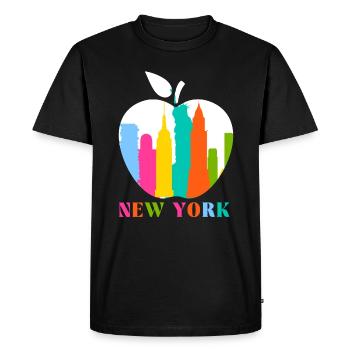 New York - T-shirt Premium bio Homme - noir - Devant - Nico (187cm)