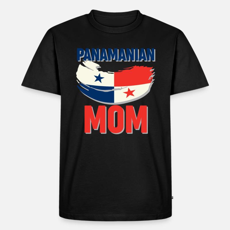 Panamaische Mutter - Männer Premium Bio T-Shirt - Schwarz