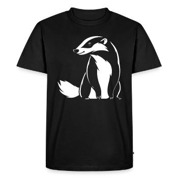 Honey badger - Men's Premium Organic T-Shirt - black - Front - Nico (187cm)