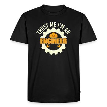 Ingénieur ingénieur électricien disant - T-shirt Premium bio Homme - noir - Devant - Nico (187cm)
