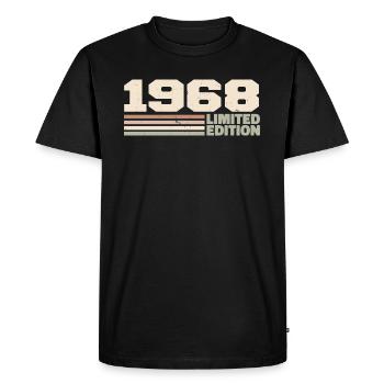1968 Cadeau Anniversaire 1968 édition limitée 1968 - T-shirt Premium bio Homme - noir - Devant - Nico (187cm)