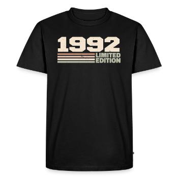 1992 Cadeau Anniversaire 1992 édition limitée 1992 - T-shirt Premium bio Homme - noir - Devant - Nico (187cm)