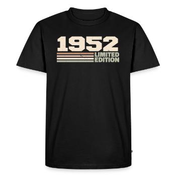1952 Cadeau Anniversaire 1952 édition limitée 1952 - T-shirt Premium bio Homme - noir - Devant - Nico (187cm)