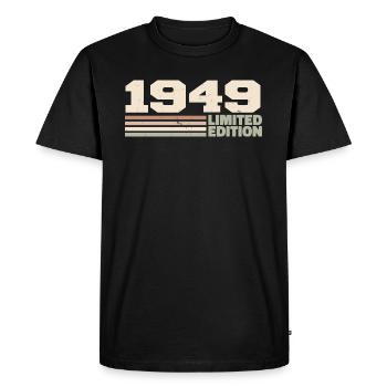 1949 Anniversary Gift 1949 Limited Edition 1949 - Men's Premium Organic T-Shirt - black - Front - Nico (187cm)
