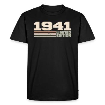 1941 Cadeau Anniversaire 1941 édition limitée 1941 - T-shirt Premium bio Homme - noir - Devant - Nico (187cm)
