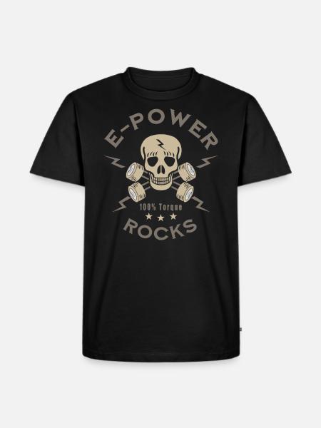 E-Power rocks - Men's Premium Organic T-Shirt - black