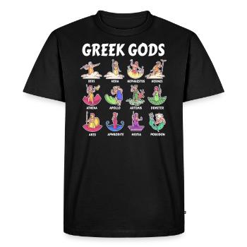 Greek Mythology Gods - Ancient Gods of Greece - Men's Premium Organic T-Shirt - black - Front - Nico (187cm)