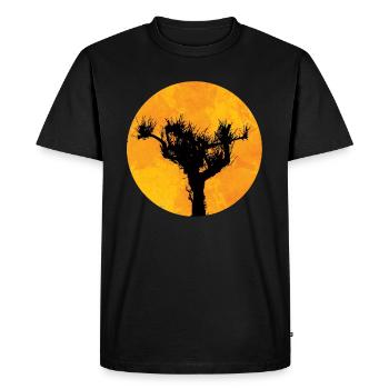 Pine in the sun - Men's Premium Organic T-Shirt - black - Front - Nico (187cm)