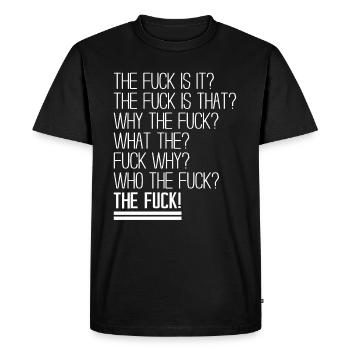 baise - T-shirt Premium bio Homme - noir - Devant - Nico (187cm)