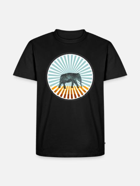 Elephant - Men's Premium Organic T-Shirt - black