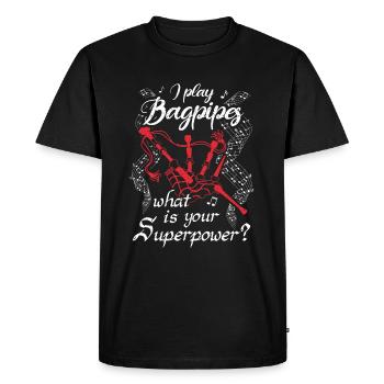Cornemuse Cornemuse Cornemuse - T-shirt Premium bio Homme - noir - Devant - Nico (187cm)