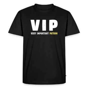 VIP Patron Chef Boss Gift Humor - Men's Premium Organic T-Shirt - black - Front - Nico (187cm)