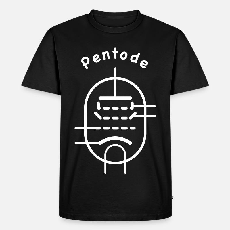 Vakuumröhren-Symbol Pentode - Männer Premium Bio T-Shirt - Schwarz