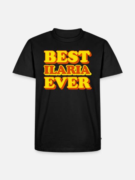 Ilaria First Name Funny Gift - Men's Premium Organic T-Shirt - black
