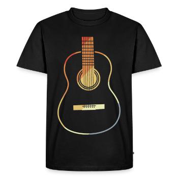 Guitare VIntage Look - T-shirt Premium bio Homme - noir - Devant - Nico (187cm)