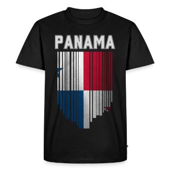 Panamanian flag, Panamanian pride - Men's Premium Organic T-Shirt - black - Front - Nico (187cm)