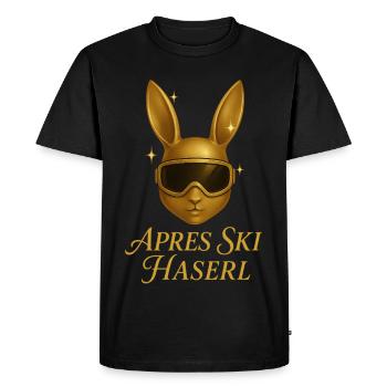 Après-ski Haserl Édition Alpenparty - T-shirt Premium bio Homme - noir - Devant - Nico (187cm)