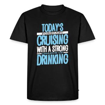 Croisières de croisière Voyage de croisière - T-shirt Premium bio Homme - noir - Devant - Nico (187cm)