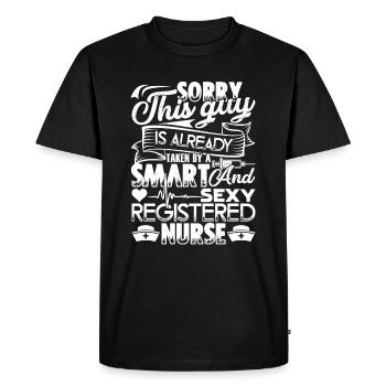 RN Nurse Taken By Sexy Registered Nurse - Men's Premium Organic T-Shirt - black - Front - Nico (187cm)