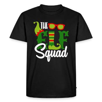 Christmas Elf-Squad Elf Elves Elfsquad - Men's Premium Organic T-Shirt - black - Front - Nico (187cm)