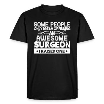 Surgeon Proud Surgeon Parents - Men's Premium Organic T-Shirt - black - Front - Nico (187cm)