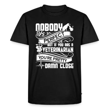 Veterinarian If You're A Veterinarian - Men's Premium Organic T-Shirt - black - Front - Nico (187cm)