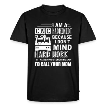 CNC Machinist I'm A CNC Machinist - Men's Premium Organic T-Shirt - black - Front - Nico (187cm)