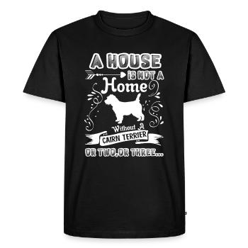 Cairn Terrier Home Without Cairn Terrier - Men's Premium Organic T-Shirt - black - Front - Nico (187cm)