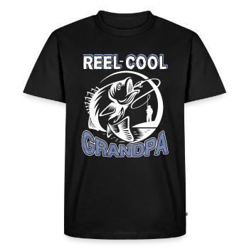 Fishing Reel Cool Grandpa Fishing - Men's Premium Organic T-Shirt - black - Front - Nico (187cm)