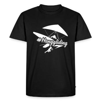 Hang Gliding Hang gliding Hashtag - Men's Premium Organic T-Shirt - black - Front - Nico (187cm)