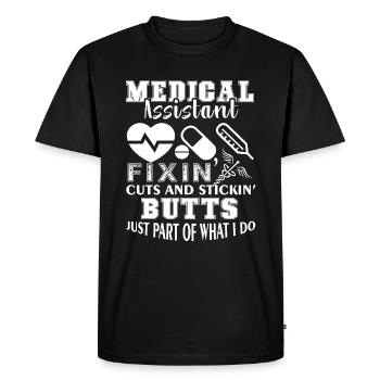 Medical Assistant Medical Assistant It's What I Do - Men's Premium Organic T-Shirt - black - Front - Nico (187cm)