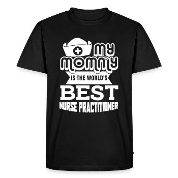 Nurse Practitioner Nurse Practitioner Mommy - Men's Premium Organic T-Shirt - black - Front - Nico (187cm)