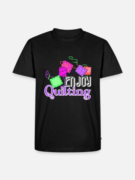 Quilting Enjoy Quilting - Men's Premium Organic T-Shirt - black