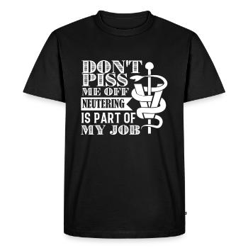 Veterinarian Veterinarian Neutering Part Of My Job - Men's Premium Organic T-Shirt - black - Front - Nico (187cm)