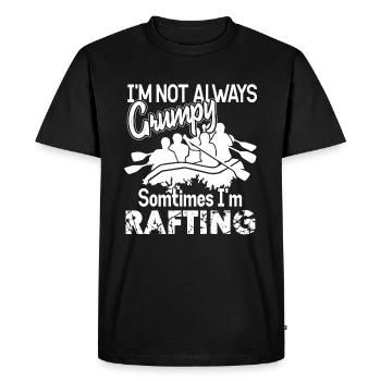 Rafting Sometimes I'm Rafting - Men's Premium Organic T-Shirt - black - Front - Nico (187cm)