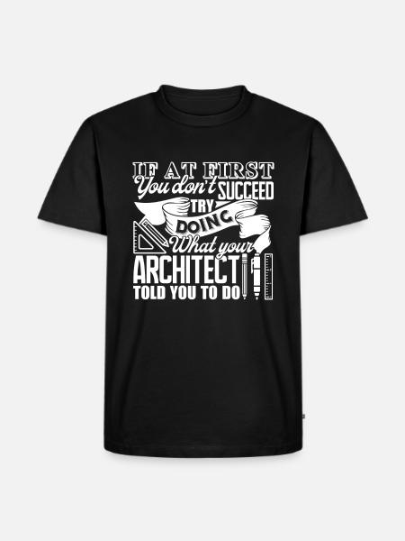 Architect Proud Architect - Men's Premium Organic T-Shirt - black