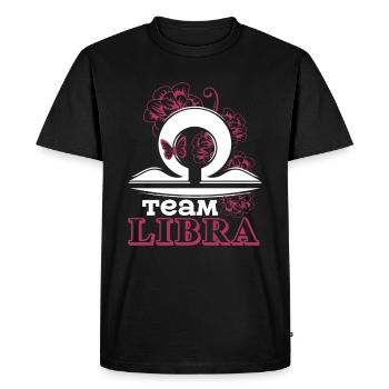 Libra Team Libra Sign Of Zodiac - Men's Premium Organic T-Shirt - black - Front - Nico (187cm)