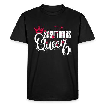 Sagittarius Sagittarius Queen Horoscope - Men's Premium Organic T-Shirt - black - Front - Nico (187cm)
