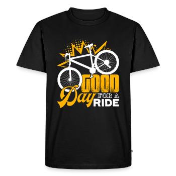 Bicycle Bicycle Good Day For A Ride - Men's Premium Organic T-Shirt - black - Front - Nico (187cm)