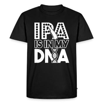 Beer Brewing Beer Brewing IPA Is In My DNA - Men's Premium Organic T-Shirt - black - Front - Nico (187cm)