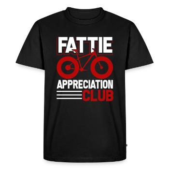Fat Bike Fat Bike Fattie Appreciation Club - Men's Premium Organic T-Shirt - black - Front - Nico (187cm)