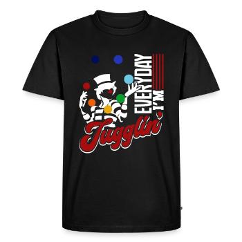 Juggling Everyday I'm Juggling - Men's Premium Organic T-Shirt - black - Front - Nico (187cm)