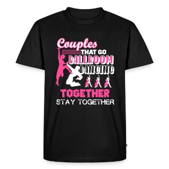 Ballroom Dance Couples Ballroom Dancing Together - Men's Premium Organic T-Shirt - black - Front - Nico (187cm)